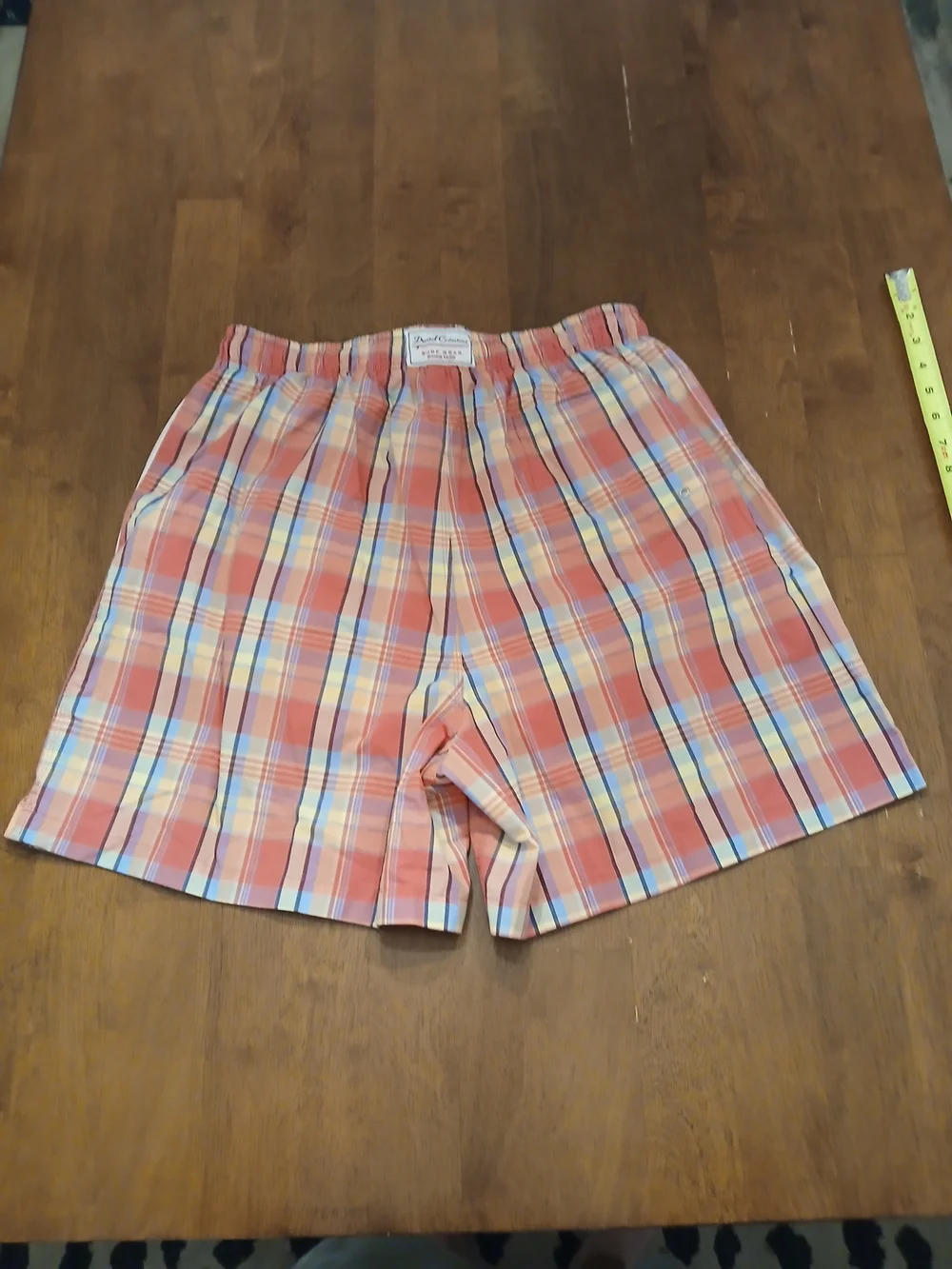 Daniel Cremieux Men's Plaid Swim Shorts Size L Drawstring Lined